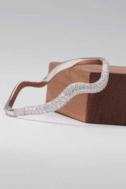Silver Wave Bangle