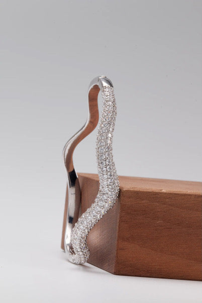 Silver Wave Bangle