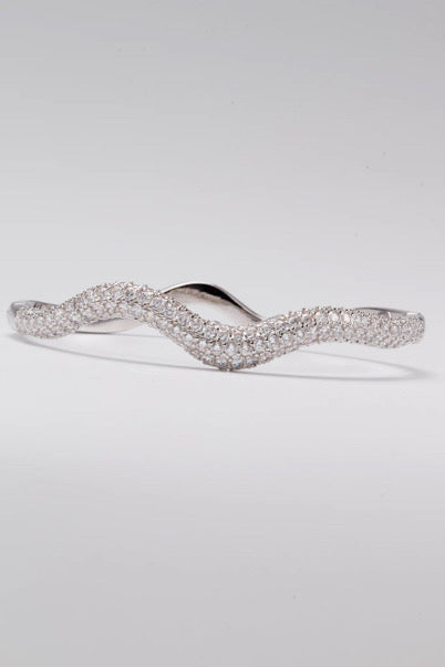 Silver Wave Bangle