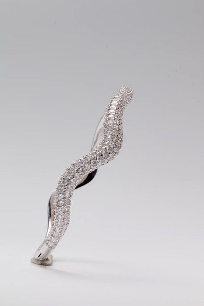 Silver Wave Bangle